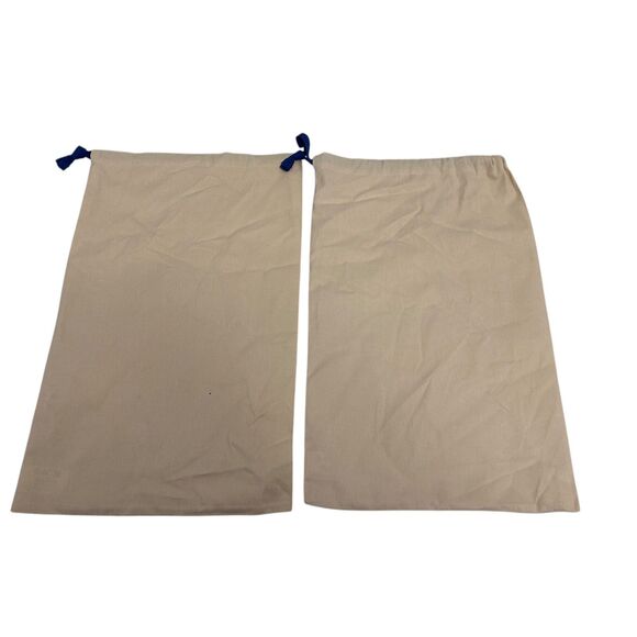 Set of 2 Louis Vuitton Dust Bag for Shoes w/ Blue Draw String Approx 20X12 - Picture 3 of 3